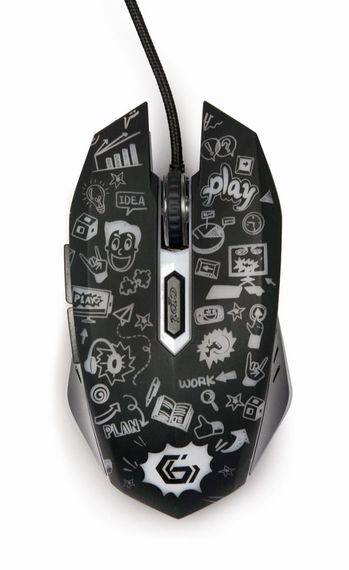 Оптична миша MUS-6B-GRAFIX-01, USB інтерфейс, пiдсвiчування