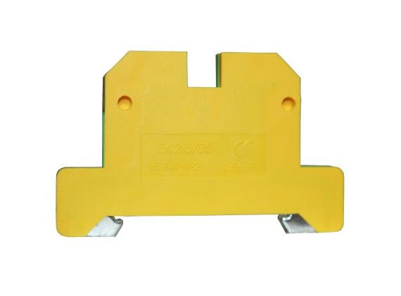 Клема "PE" КНГз-SAK-2.5EK 34А 0.2-2.5мм2 гвинтова жовто-зелена DIN-рейку без маркера Ny95505475 | Зображення 1