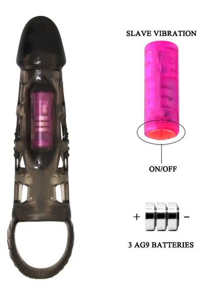 Насадка-презерватив з вібрацією PRETTY LOVE - Harrison Penis sleeve, BI-026209-1 sexstyle | Зображення 7