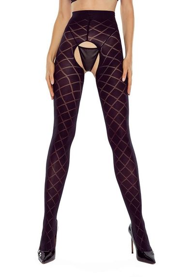 Колготки з вирізом Passion TIOPEN 025 (20 den) Чорний 1/2