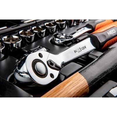 Набор инструментов Neo Tools 100 ед., 1/4 ", 1/2", CrV, кейс (08-920) - Топ Продаж! | Зображення 4