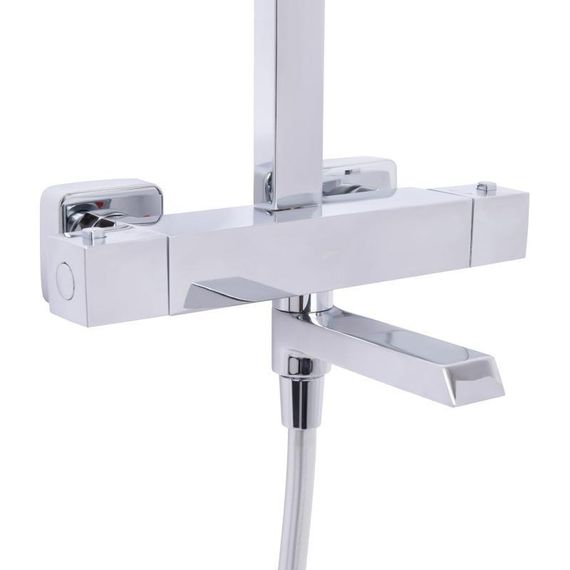 Душова система універсальна Qtap Sloup термостатична на три споживача (з виливом) QTSLO51103OC48217 Chrome | Зображення 2