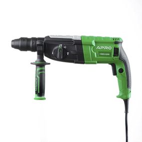 Перфоратор APRO SDS+, прямий, 1050 Вт, 3,5 Дж в кейсі, швидка заміна патрона (арт.896229)