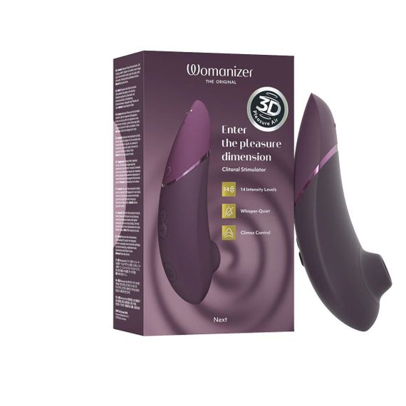 Вакуумний кліторальний стимулятор Womanizer Next Dark Purple, 3D Pleasure Air, 14 рівнів інтенсивності | Зображення 7