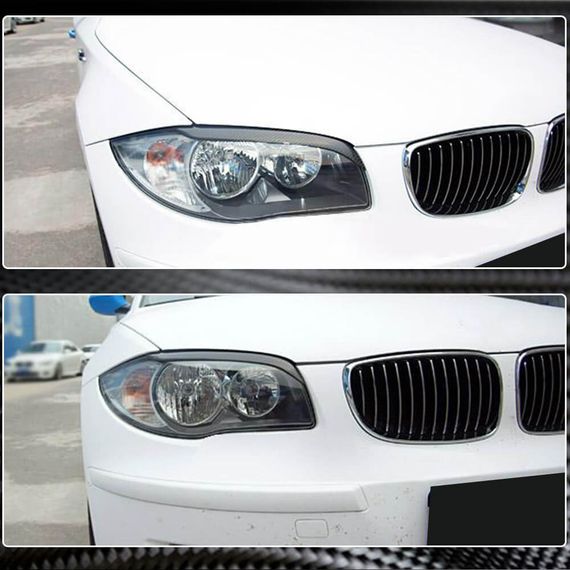 Реснички на фары (Карбон) для BMW 1 серия E81/82/87/88 2004-2011 гг | Зображення 2