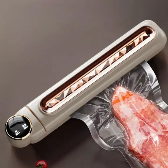 Кухонный вакуумный упаковщик пищевых продуктов с дисплеем Vacuum sealer LS-802 Белый Бытовой вакууматор домашний | Зображення 6