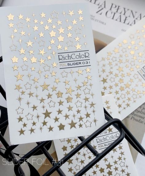 Фольгований слайдер RichColor 031 на водяній основі (6.5x9.5см) | Зображення 2