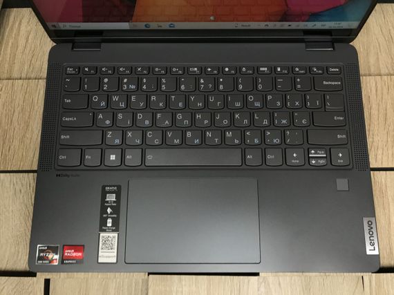 Ноутбук-трансформер Б-класс Lenovo IdeaPad Flex 5 14ALC7 / 14" (1920x1200) IPS Touch / AMD Ryzen 5 5500U (6 (12) ядер по 2.1 - 4.0 GHz) / 8 GB DDR4 / 256 GB SSD M.2 / AMD Radeon Graphics / WebCam / Fingerprint / USB 3.2 / HDMI б/у | Зображення 3