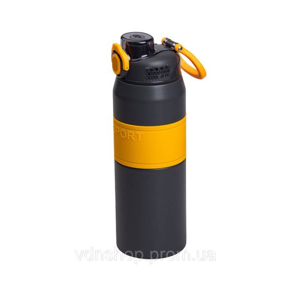 Термос із нержавіючої сталі з мундштуком 800 мл Чорний HP-14-6G | Зображення 1