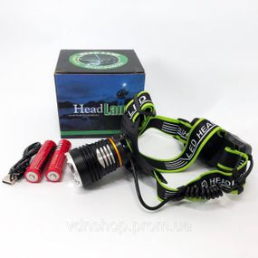 Потужний ліхтар на голову PLD-A12-TG 2x18650, Тактичний ліхтар на голову Налобний з лінзою ZY-11