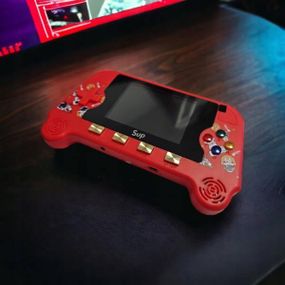 Портативна ігрова консоль SUP wide F3 3,5 дюймів 500 ігор 16/8-бітова Червона