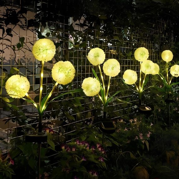 Садовий ліхтар на сонячній батареї Кульбаби Dandelion Garden Lights | Зображення 9
