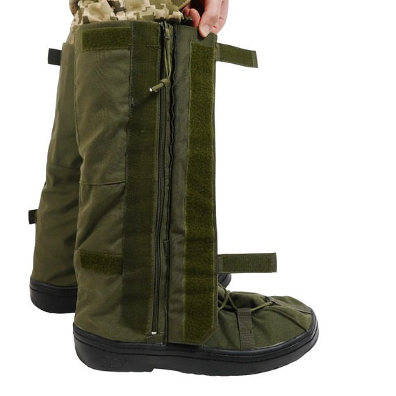 Бахіли тактичні водозахисні на взуття олива M (39-42) | Зображення 6