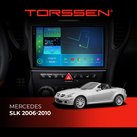 Штатна магнітола 2K Torssen Mercedes SLK 2006-2010 F9464 4G Carplay DSP
