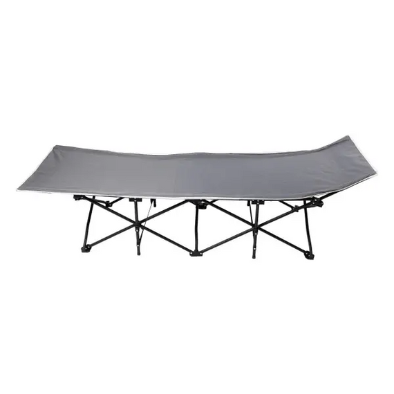 Кровать раскладная туристическая 185x60x50 см с стальным каркасом раскладушка складная для дачи кемпинга рыбалки SJ-0033G