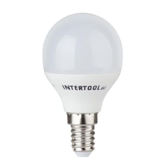 Світлодіодна лампа LED 5 Вт, E14, 220 В, INTERTOOL LL-01021