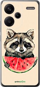 Чохол на Xiaomi Redmi Note 13 Pro Plus 5g Єнотик з кавуном "4605u-3400-2448"