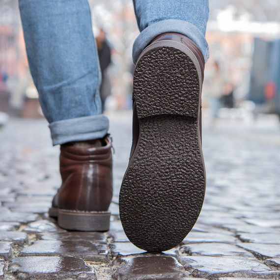 Тепле зимове взуття 43 розмір. Черевики з натуральної шкіри та хутра | Зображення 4