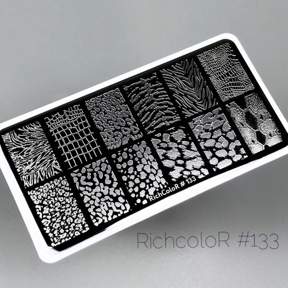 Пластина 133 для стемпінгу RichColor (12х6см)