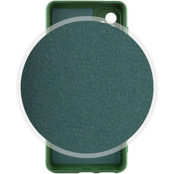 Чохол TPU GETMAN Liquid Silk Full Camera для Samsung Galaxy A14 4G/5G Зелений / Dark green | Зображення 2