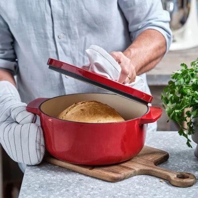 Каструля KitchenAid чавунна з кришкою 5,2 л Червона (CC006060-001) | Зображення 5