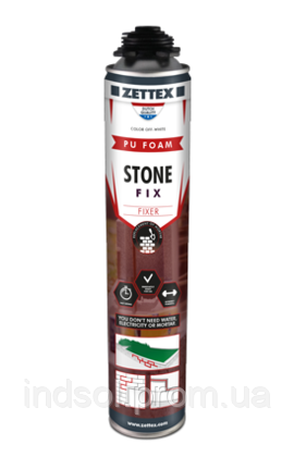 Zettex Stonefix-  однокомпонентний поліуретановий клей - піна для каменю
