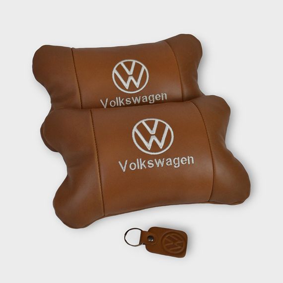 Декоративная подушка подголовник Volkswagen, Подушки на подголовник в машину, Автоподушка под голову WC-42 | Зображення 3