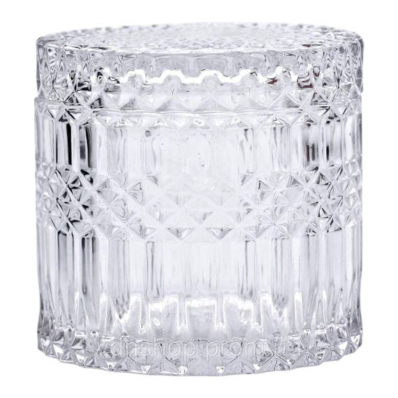 Цукерниця з кришкою я кругла скляна HP-4-100 | Зображення 1