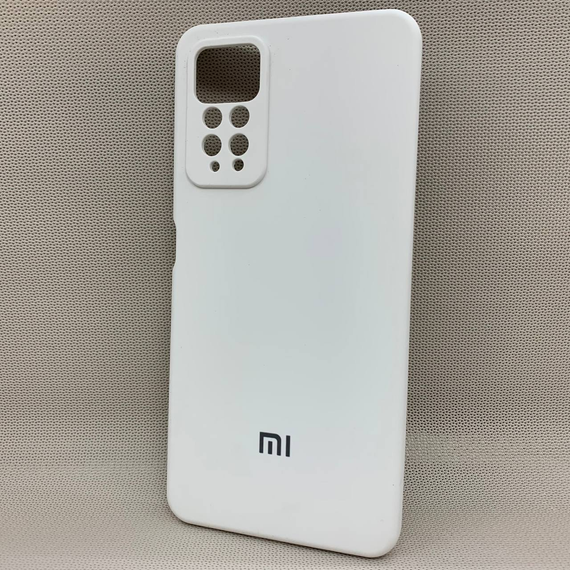 Чохол з логотипом для Xiaomi Redmi Note 11 Pro | Протиударний | Soft Touch | Білий