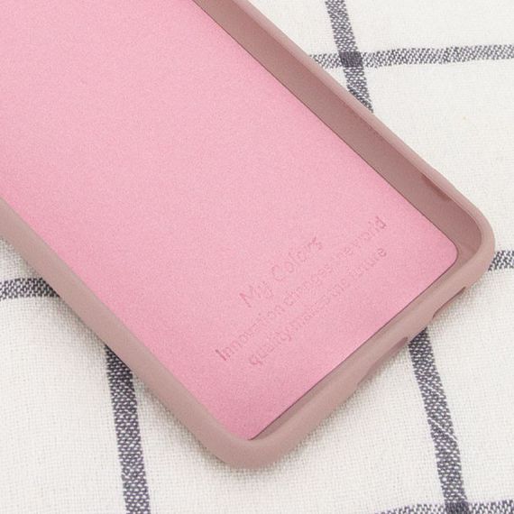Чехол Silicone Cover Full without Logo (A) для Huawei P Smart (2020) Рожевий/Pink Sand | Зображення 2