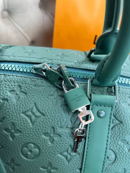 Дорожня сумка Louis Vuitton Keepall Borneo Green зелена 50cm  c876 | Зображення 8
