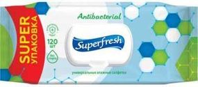 Влажные салфетки Superfresh антибактериальные 120 шт (4823071642285)