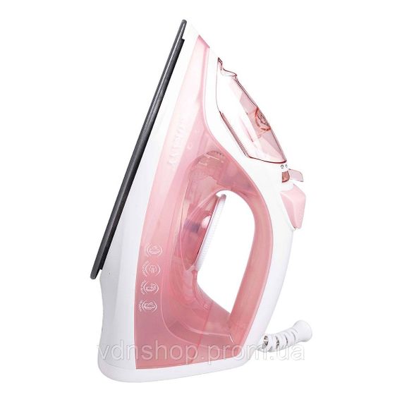 Утюг паровой ручной для одежды 1800 Вт с металлокерамической подошвой Розовый Sokany SK-11044 | Зображення 4
