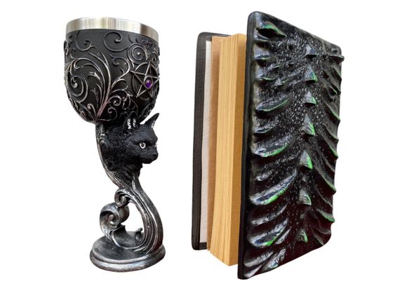 Подарунковий набір Келих 3D Кіт і Блокнот 3D «Око Лісового Дракона» | Зображення 1