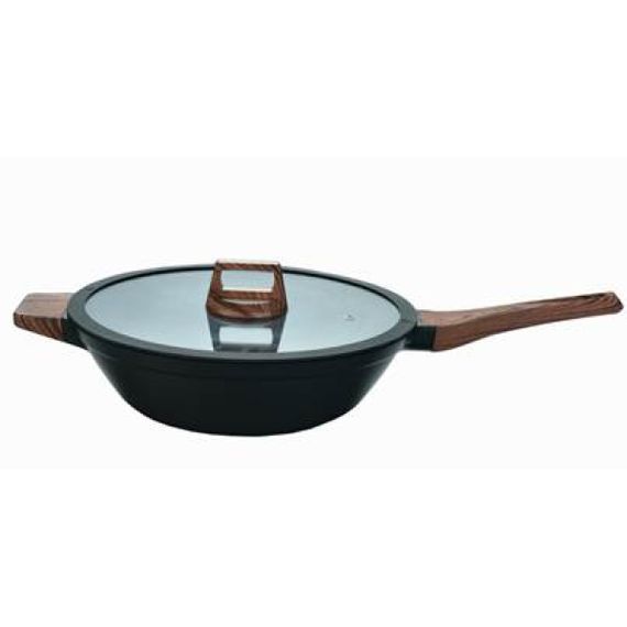 Сковорода PR-2314-30 wok з кришкою Wood 30 см. PEPPER
