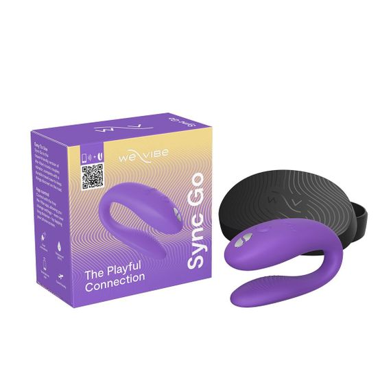Смарт-вибратор для пар We-Vibe Sync GO Light Purple, тревел-кейс, пульт ДУ | Зображення 8