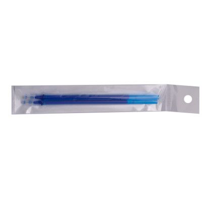 Стержень гелевый Buromax для ручки Пиши Стирай ERASE SLIM, синий, 2 шт. в блистере (BM.8076-01) | Зображення 1