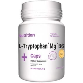 Тріптофан EntherMeal L-Tryptophan And Mg B6 60 Caps