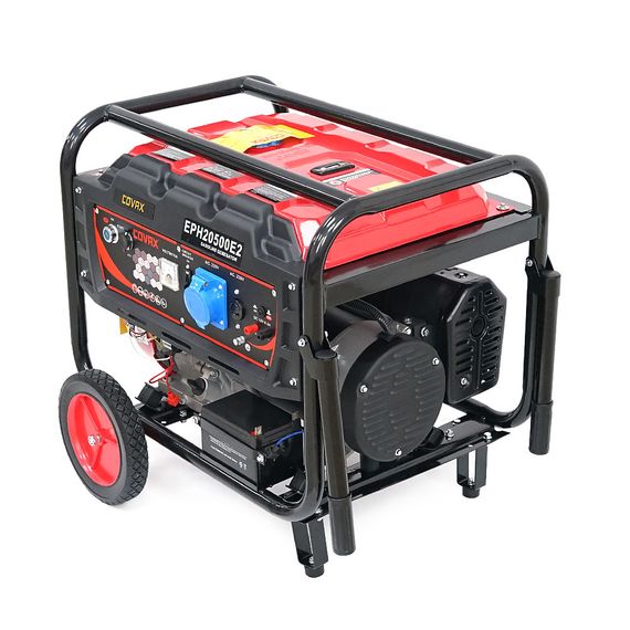 Генератор бензиновий COVAX EPH20500E2, 9.5kW, однофазний 220V, 50Hz, DC12V, 21HP