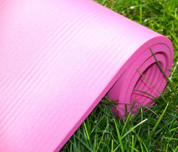 Коврик для йоги и фитнеса Павер систем PS-4017 NBR Fitness Yoga Mat Plus Pink (180х61х1) | Зображення 8