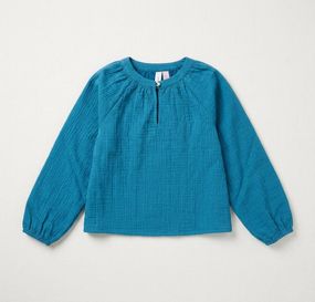 Дитяча блузка для дівчинки Vero Moda 128 см Синій (250313042)