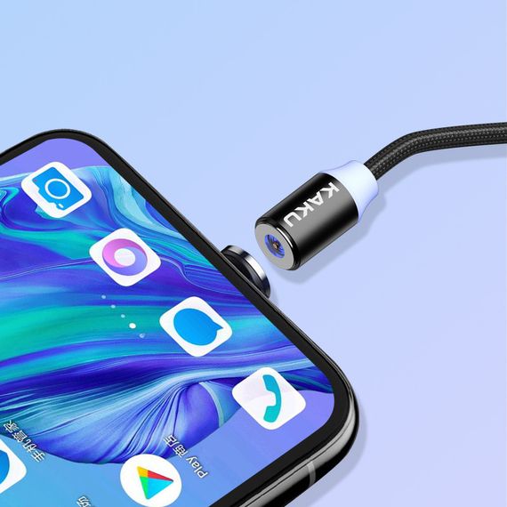 Магнитный кабель Kaku KSC-306 USB - Type-C 1m - Black | Зображення 4