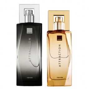 Парфюмерный набор Avon Attraction для пара: For Her 50 мл + For Him 75 мл