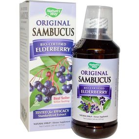 Бузина Nature's Way Sambucus Immune Elderberry Standardized 8 fl oz 240 ml Elderberry