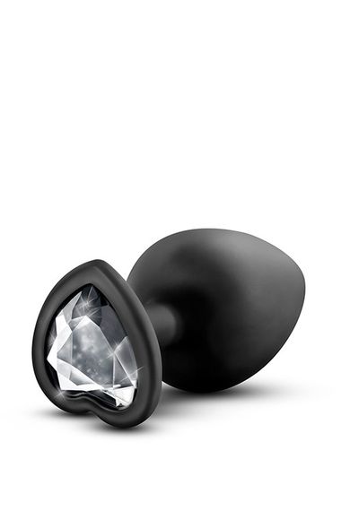 Анальна пробка з каменем Blush TEMPTASIA BLING PLUG large BLACK, Черный | Зображення 2