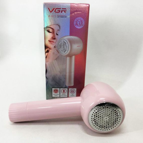 Машинка для видалення катишків VGR V-813, машинка для видалення катишків хороша. Колір: рожевий | Зображення 1