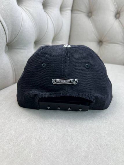 Кепка Chrome Hearts чорна вельветова gu608 | Зображення 5
