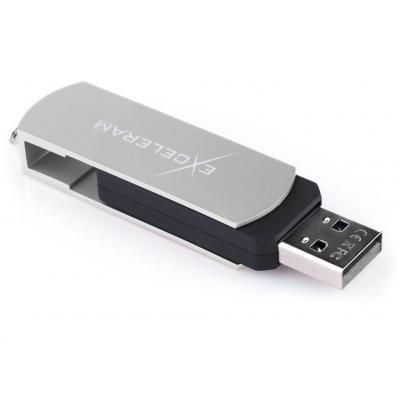 USB флеш накопичувач eXceleram 64GB P2 Series Silver/Black USB 2.0 (EXP2U2SIB64) (EXP2U2SIB64) | Зображення 4