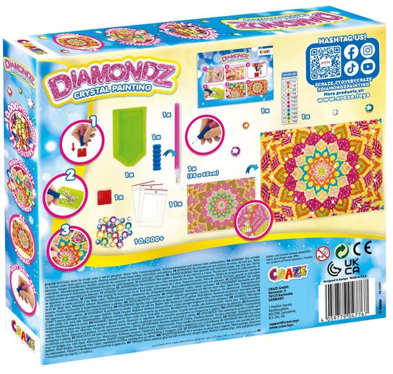 Набір для створення картини Craze Diamondz Мандала зі стразами | Зображення 1