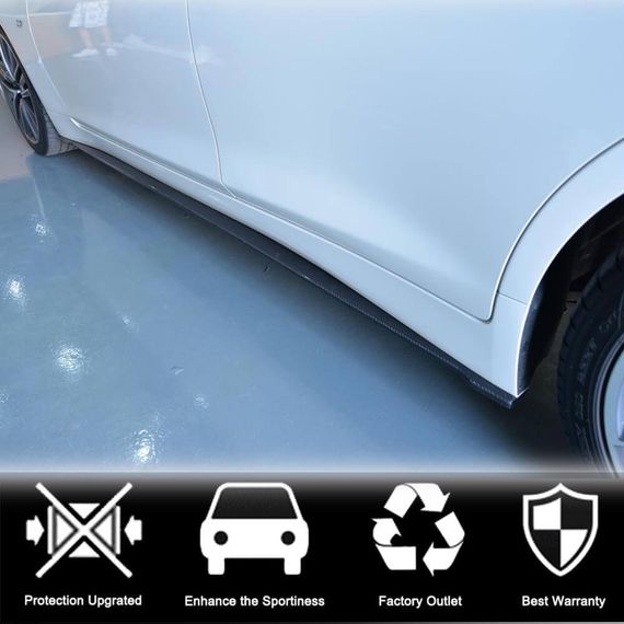 Бокові пороги V2 (для Q50, Карбон) для Infiniti Q50/Q60 2013-2024 рр | Зображення 1